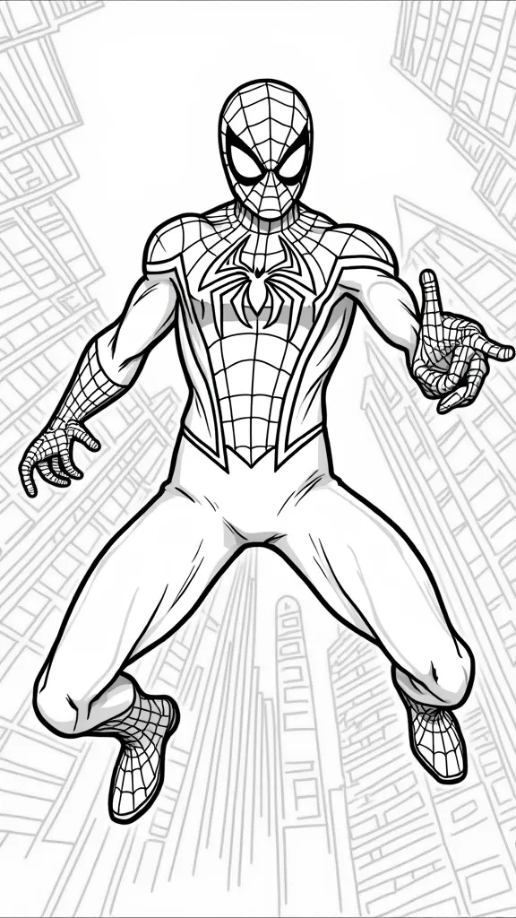 iron spider man coloring pages